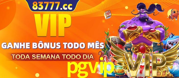 Banner promocional do pgvip oferecendo 100% de recompensas adicionais contínuas para quem fizer o login diário (Daily sign-in), com um mascote de coelho.