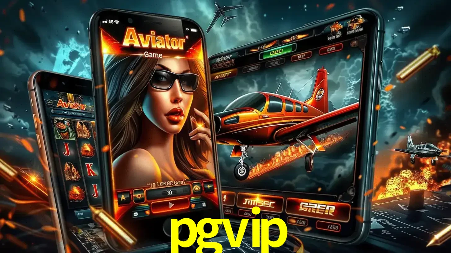 O popular jogo de apostas Aviator exibido em vários celulares e tablets, mostrando a interface emocionante e a ação de voo disponíveis para jogar agora no pgvip.