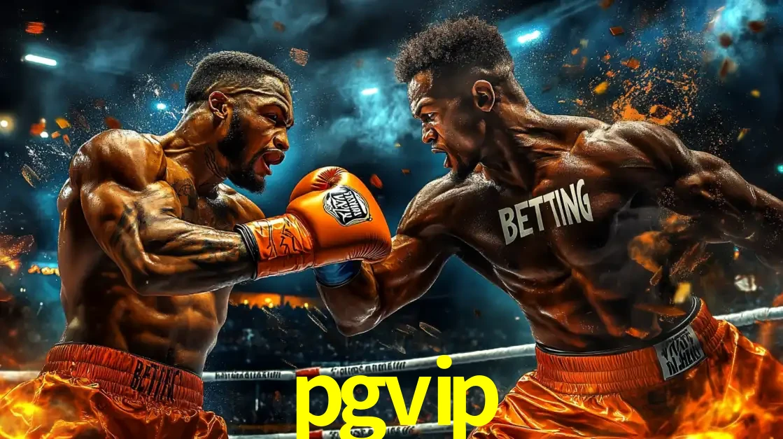 Dois boxeadores em uma luta intensa e explosiva, representando a adrenalina e as oportunidades de apostas em esportes de combate disponíveis na plataforma pgvip.