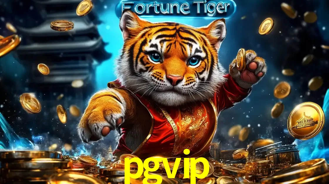 Imagem promocional do jogo de slot Fortune Tiger, com um tigre majestoso em traje tradicional cercado por uma fortuna em moedas de ouro, disponível agora no cassino pgvip.