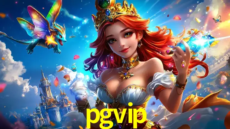 A princesa de um reino de fantasia mágico, com seu pequeno dragão, apresentando um mundo de prêmios encantados nos jogos de caça-níqueis do cassino pgvip.